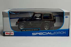 JEEP WRANGLER SAHARA BLACK 1:18 MAISTO — фото 10