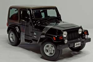 JEEP WRANGLER SAHARA BLACK 1:18 MAISTO — фото 7