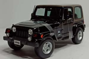 JEEP WRANGLER SAHARA BLACK 1:18 MAISTO
