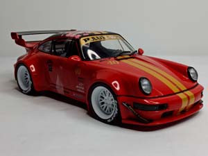PORSCHE 911 RWB RED SACURA 2021 SOLIDO 1:18 — фото 7