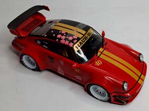 PORSCHE 911 RWB RED SACURA 2021 SOLIDO 1:18 — фото 8