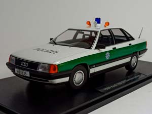 AUDI 100 C3 1989 GERMAN POLICE 1:18