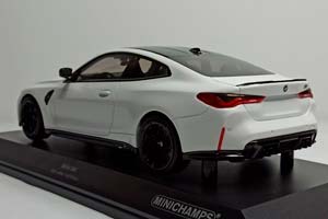 BMW M4 -2020 (G82) WHITE 1:18 MINICHAMPS — фото 3