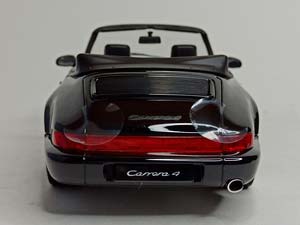 PORSCHE 911 CARRERA 4 CABRIO 1990 BLACK NOREV 1:18 — фото 4