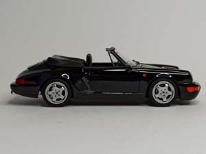 PORSCHE 911 CARRERA 4 CABRIO 1990 BLACK NOREV 1:18 — фото 6