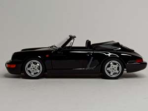 PORSCHE 911 CARRERA 4 CABRIO 1990 BLACK NOREV 1:18 — фото 2