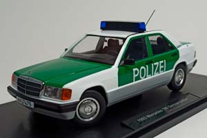 MERCEDES 190 GERMAN POLICE 1993 (W201) 1:18