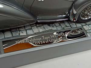 DELAHAYE TYPE 145 V-12 COUPE 1937 GREY 1:18 — фото 9