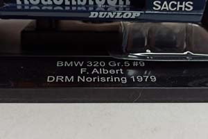 BMW 320 #9 DRM 1079 NORISRING 1:18 MCG — фото 9