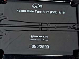 HONDA CIVIC TYPE R GT (FK8) 1:18 OTTOMOBILE — фото 9