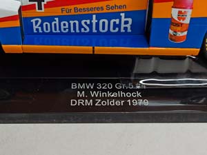 BMW 320 #5 DRM 1979 ZOLDER 1:18 MCG — фото 9