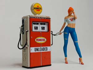 БЕНЗОКОЛОНКА TOKHEIM "PENNZOIL" 1:18 GREENLIGHT — фото 6