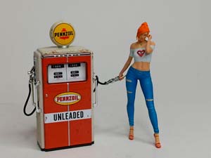 БЕНЗОКОЛОНКА TOKHEIM "PENNZOIL" 1:18 GREENLIGHT — фото 7