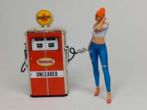БЕНЗОКОЛОНКА TOKHEIM "PENNZOIL" 1:18 GREENLIGHT — фото 8