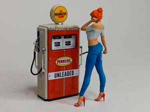 БЕНЗОКОЛОНКА TOKHEIM "PENNZOIL" 1:18 GREENLIGHT — фото 9