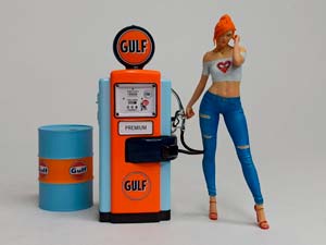 БЕНЗОКОЛОНКА WAYNE "GULF OIL" 1:18 GREENLIGHT — фото 10