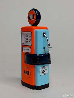 БЕНЗОКОЛОНКА WAYNE "GULF OIL" 1:18 GREENLIGHT — фото 4