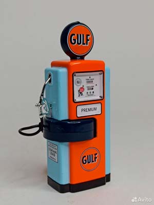 БЕНЗОКОЛОНКА WAYNE "GULF OIL" 1:18 GREENLIGHT — фото 5