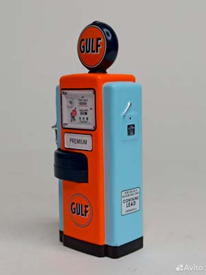 БЕНЗОКОЛОНКА WAYNE "GULF OIL" 1:18 GREENLIGHT — фото 6