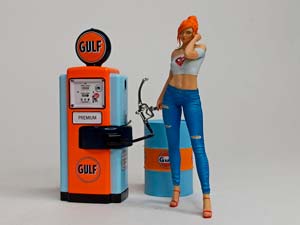 БЕНЗОКОЛОНКА WAYNE "GULF OIL" 1:18 GREENLIGHT — фото 1