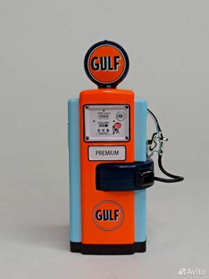 БЕНЗОКОЛОНКА WAYNE "GULF OIL" 1:18 GREENLIGHT — фото 2