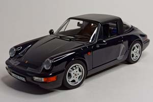 PORSCHE 911 CARRERA 4 TARGA BLUE 1991 NOREV 1:18