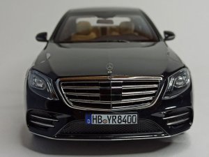 MERCEDES W222 BLACK 2018 S-CLASS 1:18 NOREV — фото 8