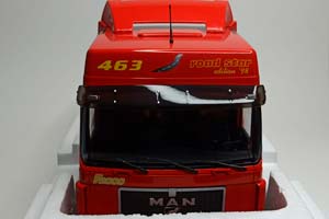 MAN F 2000 RED ТЯГАЧ ГРУЗОВИК 1:18 MCG — фото 3