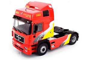 MAN F 2000 RED ТЯГАЧ ГРУЗОВИК 1:18 MCG — фото 2
