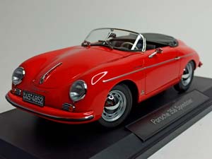 PORSCHE 356 CABRIOLET 1954 RED 1:18 NOREV