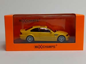 BMW M3 COUPE (E46) YELLOW 1:43 MAXICHAMPS — фото 9
