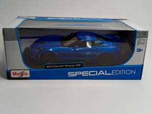 CHEVROLET CORVETTE STINGRAY Z5 1 BLUE 1:18 MAISTO — фото 10