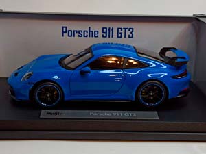 PORSCHE 911 GT3 BLUE 1:18 MAISTO — фото 5