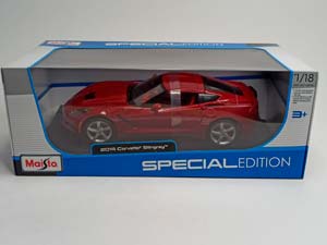 CHEVROLET CORVETTE STINGRAY 2014 RED 1:18 MAISTO — фото 10