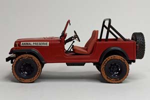 JEEP CJ-7 4X4 "ANIMAL PRESERVE"1:18 GREENLIGHT — фото 3