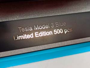TESLA MODEL 3 BLUE 1:18 ЛИМИТ 500ШТ — фото 8