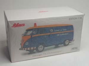VW VOLKSWAGEN T1B "VW KUNDENDIENST" 1:18 SCHUCO — фото 10