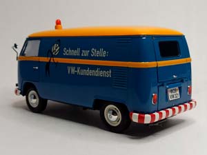 VW VOLKSWAGEN T1B "VW KUNDENDIENST" 1:18 SCHUCO — фото 3