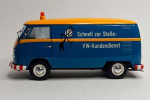 VW VOLKSWAGEN T1B "VW KUNDENDIENST" 1:18 SCHUCO — фото 4
