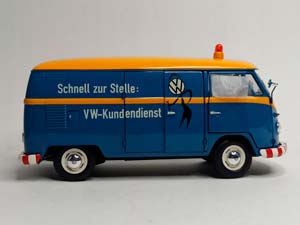 VW VOLKSWAGEN T1B "VW KUNDENDIENST" 1:18 SCHUCO — фото 6