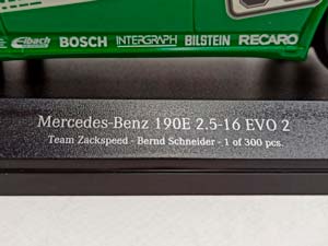 MERCEDES 190E 2.5-16 EVO 2 (W201) MINICHAMPS 1:18 — фото 3
