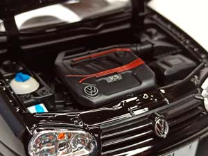 VW VOLKSWAGEN GOLF 4 GTI - 1998 BLACK 1:18 NOREV — фото 4