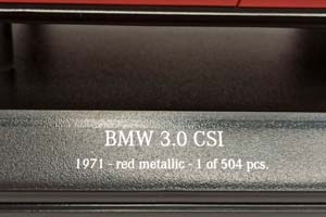 BMW 3.0 CSI - 1971 (E9) MINICHAMPS 1:18 — фото 10
