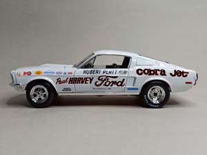 FORD MUSTANG 1968 S/S COBRA JET 1:18 AUTOWORLD — фото 3