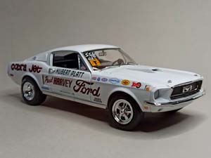 FORD MUSTANG 1968 S/S COBRA JET 1:18 AUTOWORLD — фото 6