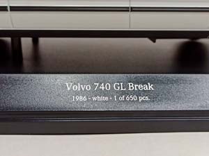 VOLVO 740 GL BREAK 1986 MINICHAMPS 1:18 — фото 3