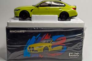 BMW M3 -2020 YELLOW 1:18 MINICHAMPS — фото 10