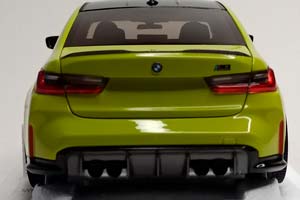 BMW M3 -2020 YELLOW 1:18 MINICHAMPS — фото 4