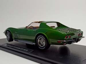 CHEVROLET CORVETTE C3 1972 GREEN KK SCALE 1:18 — фото 4