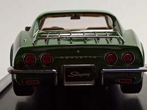 CHEVROLET CORVETTE C3 1972 GREEN KK SCALE 1:18 — фото 6